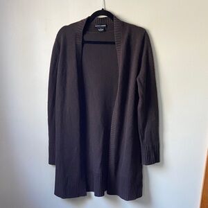 Sutton 100% Cashmere Dark Brown Cardigan